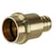 Apollo 3/4 in. Brass PEX Barb x 3/4 in. Press Adapter APXPR3434 - alternate 1